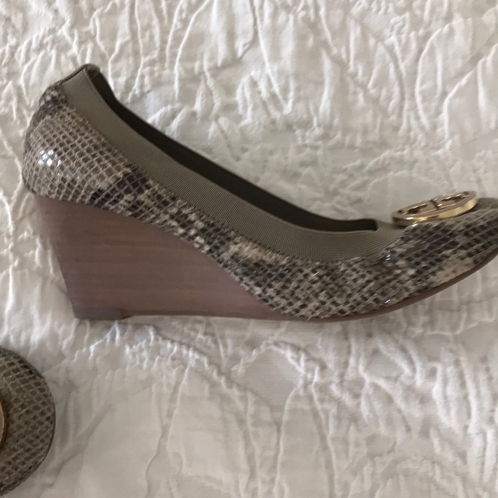Tory Burch snake skin wedges - Picture 2 of 5